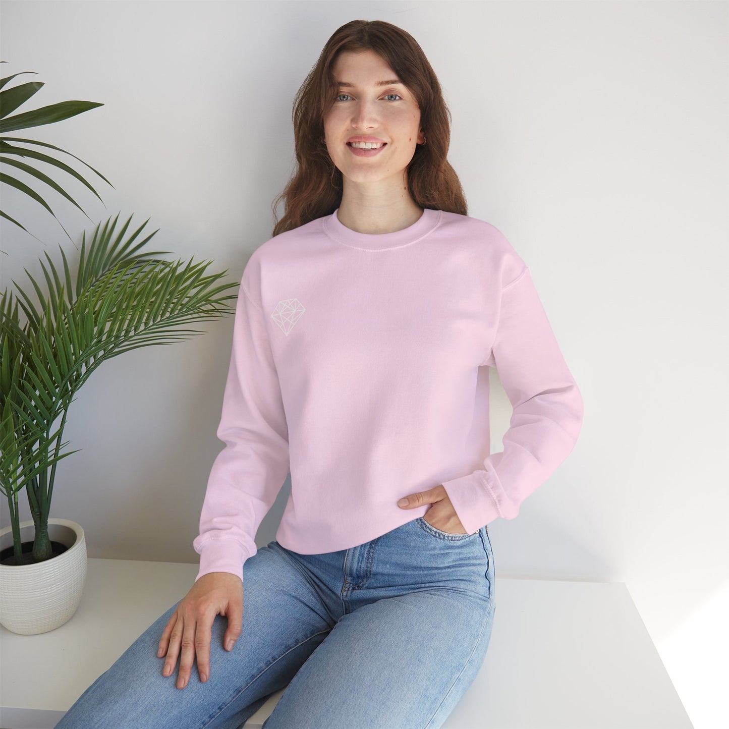 Baby Pink| Bling Gym Pump Cover| Crew Neck| Gym Jumper| Sweatshirt| Loungewear| Airport Outfit| Oversized Jumper