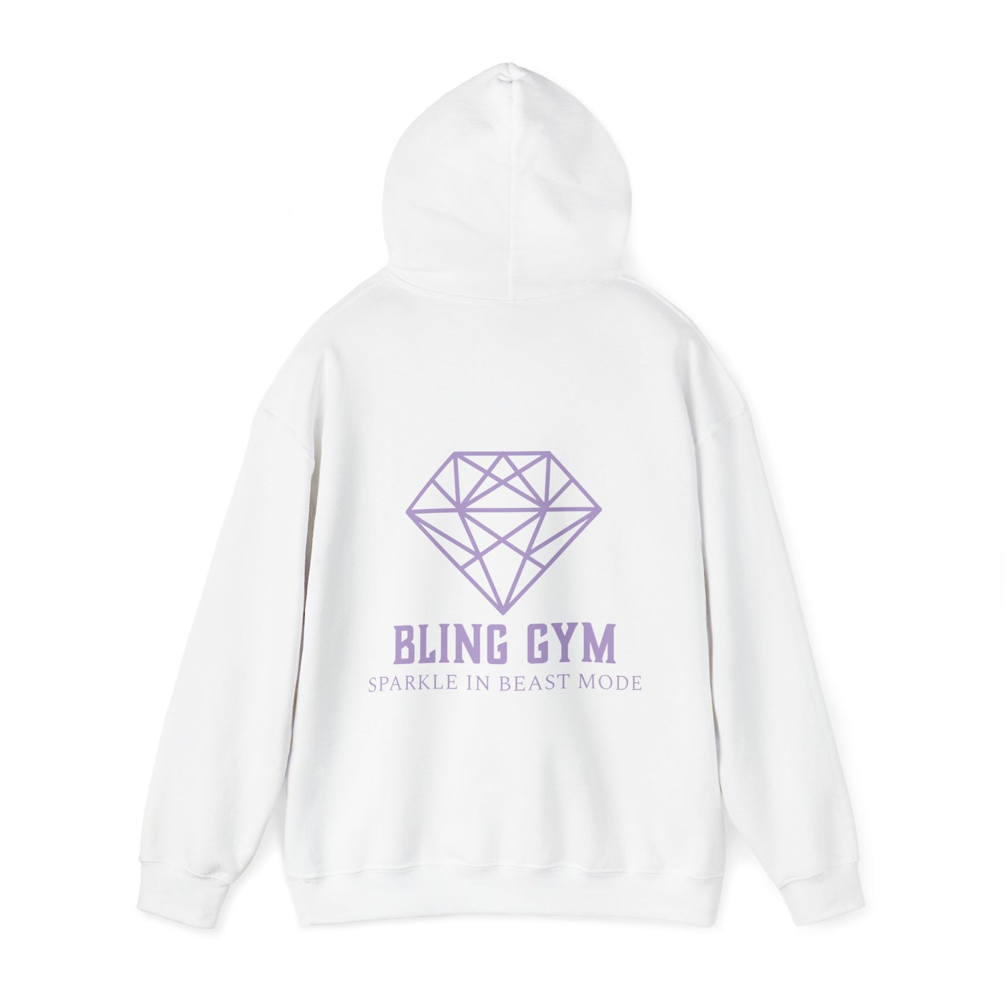 White Ice| Bling Gym Pump Cover| Gym Hoodie| Hooded Sweatshirt| Loungewear| Airport Outfit| Oversized Hoodie